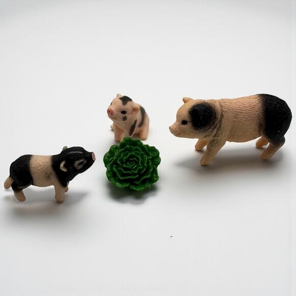 Schleich Farm World Mini Pig and Piglet Figurine 42422 Animal Toy Montessori - Picture 2 of 6